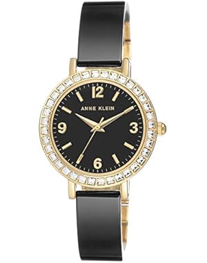 Women's Black Ceramic Bangle Bracelet Watch 32mm AK/2258BKDB