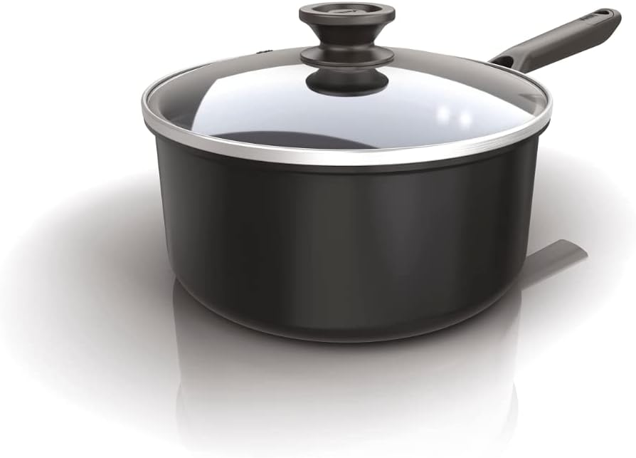 Ninja ZEROSTICK Classic 20cm Saucepan Induction Oven Safe Glass Lid