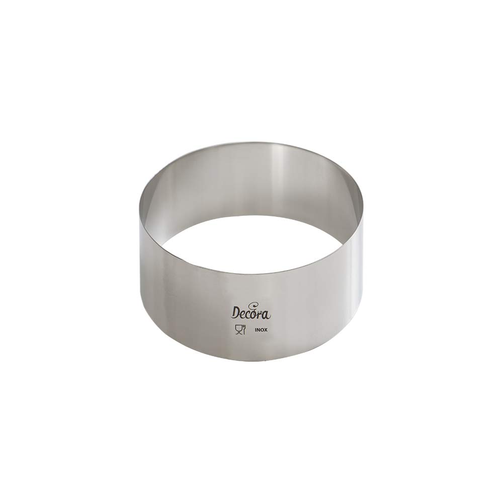 DECORA Stainless Steel Round Shape, Silver, 6 x 6 x 4.5 cm