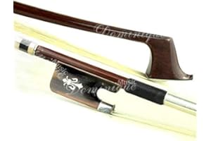 D Z Strad Viola Bow - Model 401 - Brazil Wood Bow with Ox Horn Frog and Fleur-de-Lis Inlay
