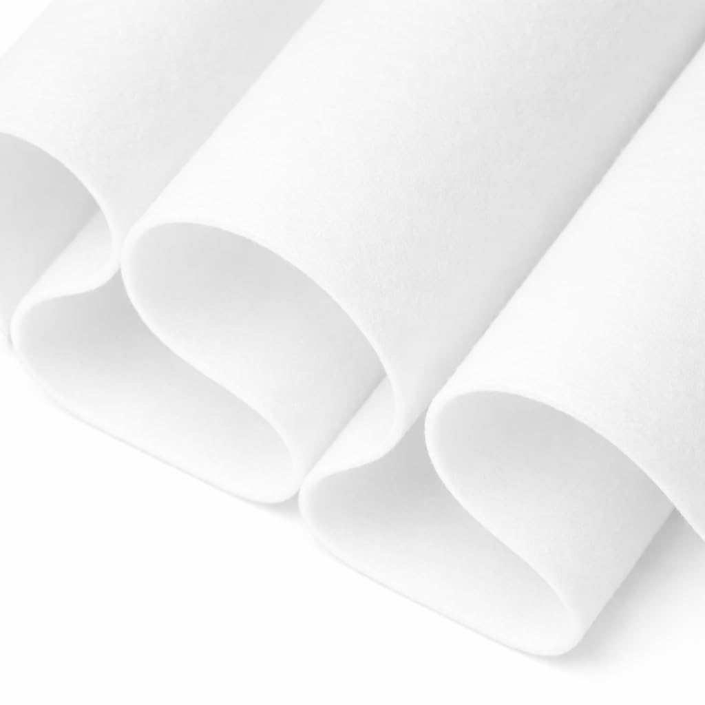 FabricLA Craft Felt Fabric - 72" Inch (182 cm) Wide & 1.6mm Thick Felt Fabric by The Yard - White, 2 Continuous Yard (1.8 Meters) โ image 1