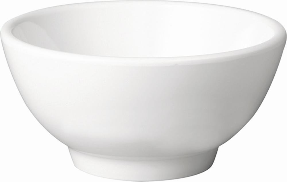 APS GF140 Melamine Round Bowl, 4 cm Item Height, Pure White