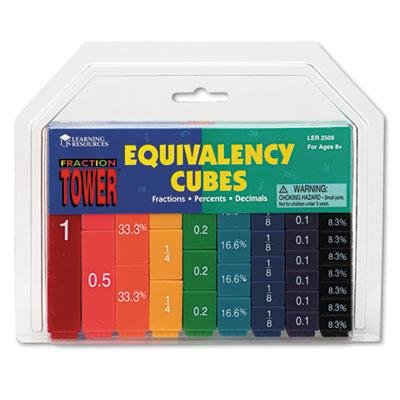 Fraction Tower Activity Set, Math Manipulatives, for Grades 1-6