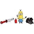 Minions toys Rise of Gru Kevin Action Figure Approx 4-in with Button Activated Flamethrower & Construction Accessories, Gift for Kids Ages 4 Years & Older