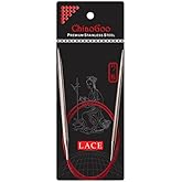 ChiaoGoo SS Red Lace Circular, 32-Inch (80 cm), US 2.5 (3 mm)