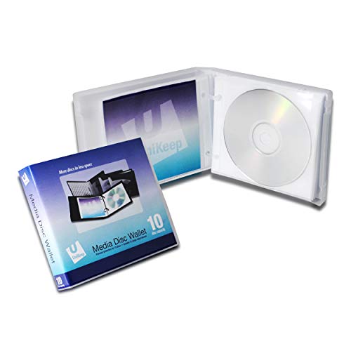 Empty UniKeep 10 Disc Wallet - Case of 20 - Clear