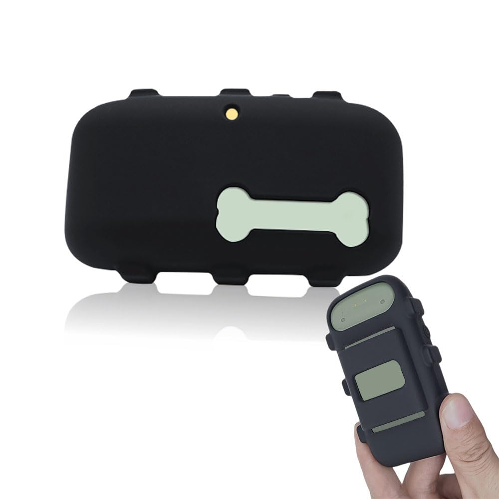 Photo 1 of Silicone Holder Compatible for Tractive XL GPS Dog Tracker,Rubber Accessories Cover Finder Anti-Scratch,Secure Sturdy Case with Strap for Pet Cat Collar (Black)