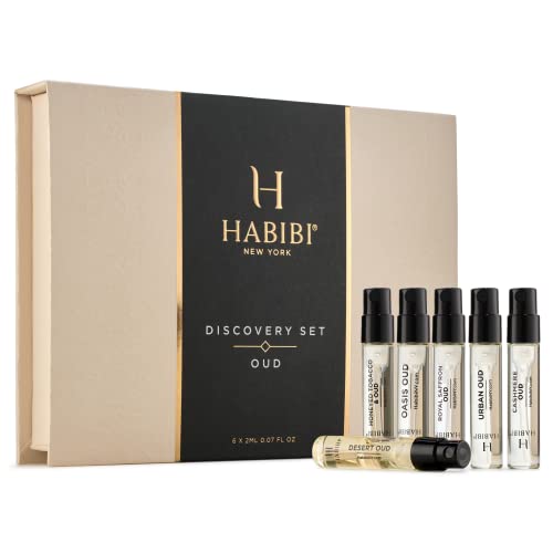 H HABIBI Discovery Oud Perfume for Women & Men Sample Set Travel Size