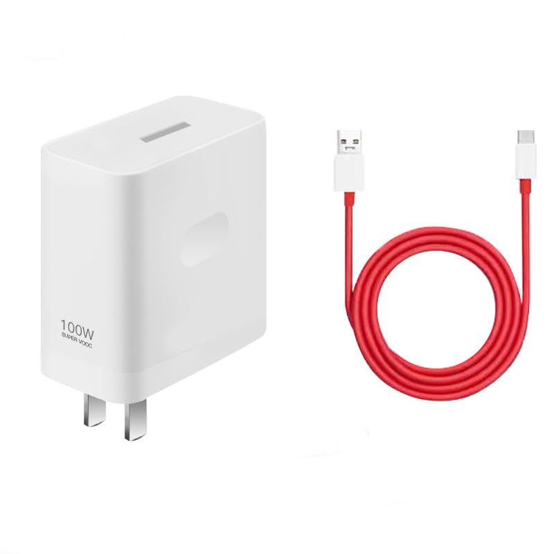 Photo 1 of Official Original100W Super vooc Charger for OnePlus Ace 12 Nord 2 5G/11Pro/9RT/9/9R/8T+ 5G/8T,11V 9A Warp OnePlus Fast Wall Charger Adapter (2M/6.5ft)