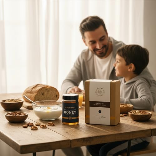 Aurum Apis Fresh Yemeni Honey, Traditional Wildflower 100% Raw Unfiltered Mountain Honey | Pure Organic | Hand Harvested | Rich Nutrients | Natural Unfiltered | Healthy Gift Pack – 330g