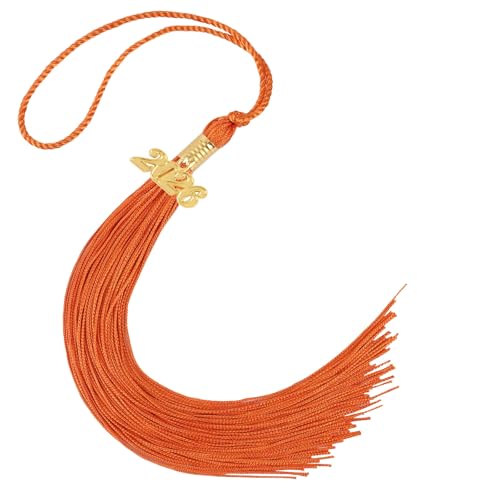2026 Tassel Graduation 9 Inch Grad Cap Tassel with 2026 Gold Charm Graduations Tassel for High School College University Graduation Ceremony Decorations (1, Orange) at Amazon