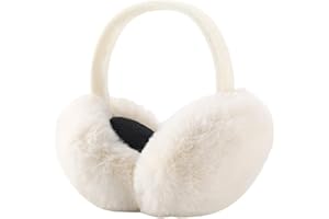 CAISTRE Ear Muffs Warm Furry Earmuffs Ear Warmers for Women Girls, Winter Faux Fur Ear Covers for Outdoor Use