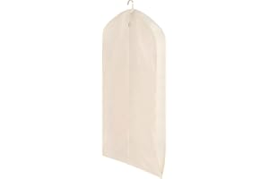 Luxury Storage Dress Garment Bag, with 3.9" Gussetes Heavy Duty, Hanging, Breathable for Dresses, Coats, Uniforms (22.8"L x 3