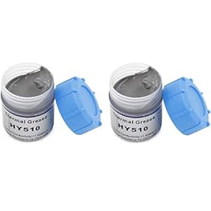 River Fox 2 PCS 10g Grey Heat Sink Compound Thermal Silicon Conductive Grease Paste for PC CPU GPU Chipset