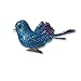 BANBERRY DESIGNS Bird Ornaments - Set of 24 Clip-On Birds - Package Includes 6 Red, 6 Blue, 6 Gold and 6 Silver - Simulation Mini Birds with Sequence and Glitter - Each is 2 Inches Tall