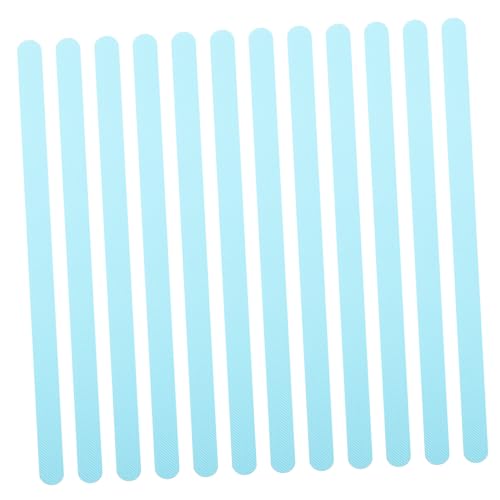 BESPORTBLE 24pcs Non-Slip Stickers Shower Treads for Bath Safety Strips for Bathtub Anti Slip Bath Stickers Adhesive Safety Treads Safety Strips for Ladders Safety Shower Strips Sky-Blue Peva
