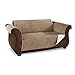 Link Shades Anti-Slip Heavy Duty Deluxe Sofa Protector | Water Resistant Microsuede Slipcover | Stay-Put Straps | Cover Protects Couches from Dogs & Other Pets (Sofa, up to 72