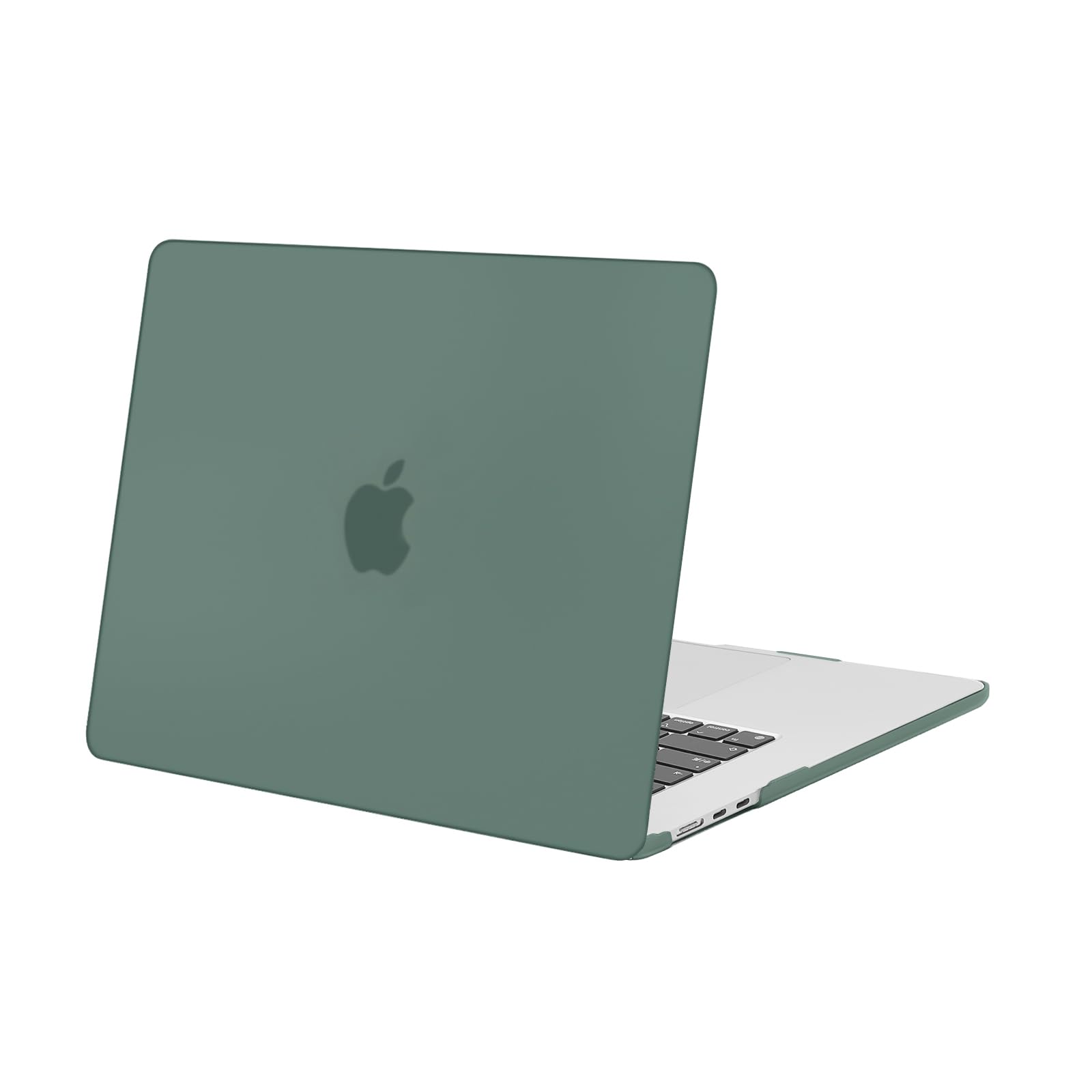 MOSISO Compatible with MacBook Air 15 inch Case M5 2026 M4 2025 M3 2024 M2 2023 A3448 A3241 A3114 A2941 Liquid Retina Display Touch ID, Protective Plastic Hard Shell Case Cover, Emerald Green