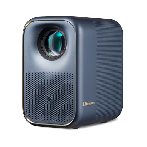 UVISION AllPlay Smart Projector with Google TV | Native 1080p Full HD | Auto Focus & Keystone | Dolby Audio | WiFi & Bluetooth | Portable Home Theater Kit