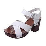 Women Flat Sandals, Mosunx(TM) Women Fashion Summer Sandals Pumps High Heels Female Shoes (7.5 (BM) US, White)