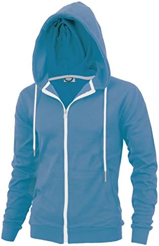 Delight Men's Fashion Fit Full-Zip Hoodie With Inner Cell Phone Pocket (US XX-Large, Sky Blue)