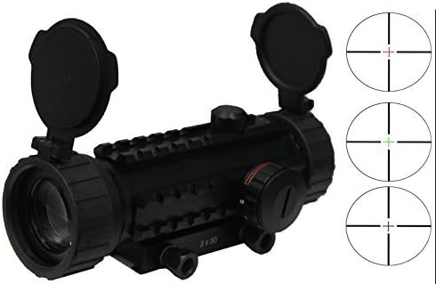 3x30 Prism Etched Dual Red / Green Illuminated Reticle Scope