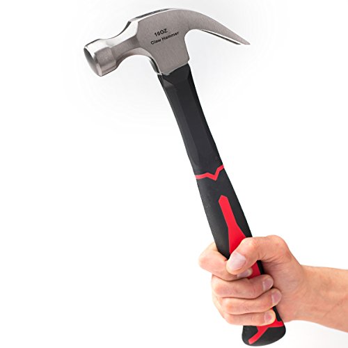 16oz Claw Hammer With Fiberglass Handle ,13.5Inch