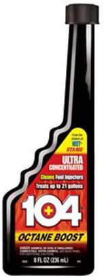 104+ 29225 Ultra Concentrated Octane Boost &amp; Fuel System Cleaner 8 oz.
