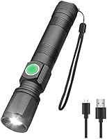 Linkax LED Torch Tactical Flashlight 2 Pack Super Bright Handheld Flashlights 5 Modes Pocket Torch for Camping,Hiking and Outdoor(6 x AAA Batteries Included)