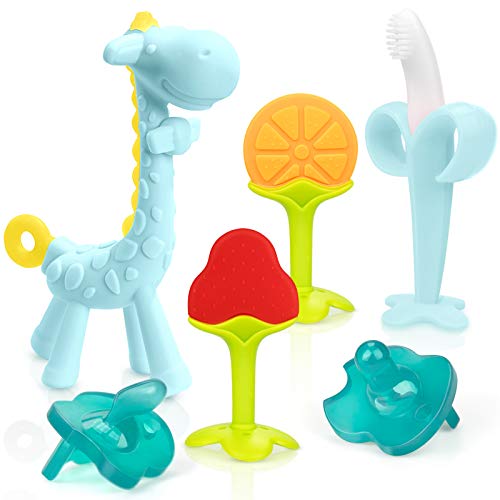 silicone giraffe teether