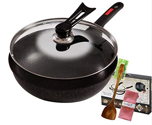 Maifan Stone Non-Stick Pan 30Cm No-Smoke Induction Cooker Dual-Use Non-Stick Pan