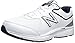 New Balance Men's MW411v2 Walking Shoe, White/Blue, 10.5 D US