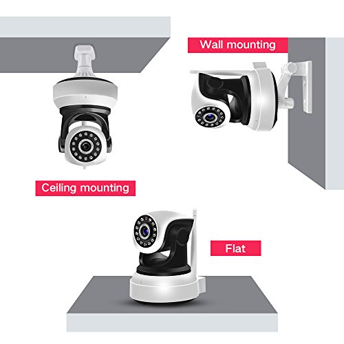 SDETER IP Camera 1080P HD Wireless Baby Monitor -Security Camera with PTZ ,Two-way Audio, Night Vision, home security camera system Motion Detection Indoor Camera