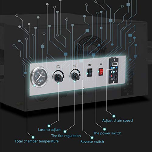 6400W Commercial Pizza Oven, Countertop Convection Oven Electric Toaster Oven, 220V - Thumbnail 5