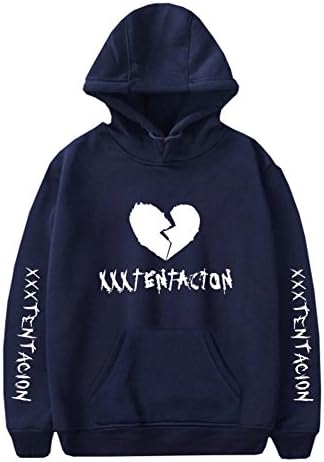 Tanersoned Unisex Hoodie Xxxtentacion Sad Heart Top Cool Rap Graphic Hooded Sweatshirt