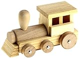 Wooden Model Kit In Tin Gift Box – 3D Construction Toy Crafts For Kids To Assemble Paint And Decorate – Instructions Included (Train)