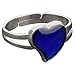 Jude Jewelers Adjustable Color Changing Mood Ring Inspirational Mystique Marble (Heart, Adjustable)