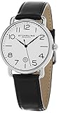 Stuhrling Original Men's 695.01 Symphony Swiss Quartz Date Black Leather Strap Watch