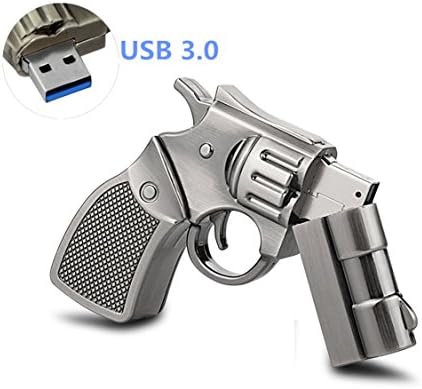 WooTeck 64GB Metal Revolver Gun USB 3.0 Flash Drive Livid