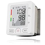[2019]Digital Wrist Blood Pressure Monitor, Automatic BP with 90 Readings Memory Function, 2-User, LCD Large Screen, Accurate Fast Reading, Adjustable Cuff Perfect for Health Monitoring- FDA Approved 