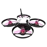 Makerfire Armor 90 BNF FPV Racing Drone 90mm Micro Brushless Quadcopter with FPV Camera Frsky Receiver Version (White)