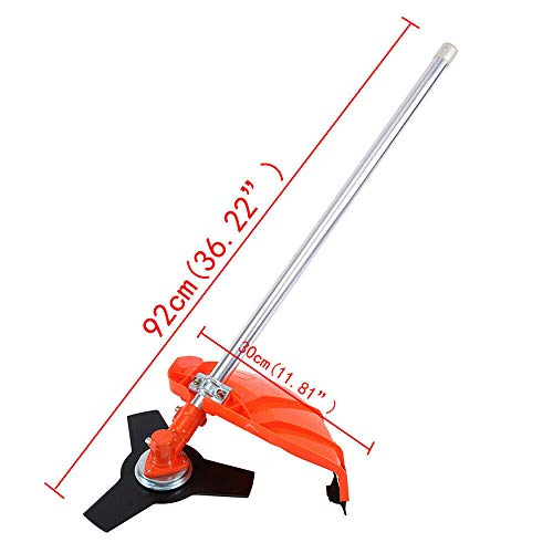 EASYG 52cc 6 in 1 Multifunction Grass Cutter Trimmer Brush Cutter Hedge Trimmer Chainsaw with Four Mowing Heads