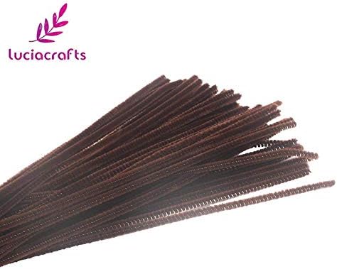 Pipe Cleaners Chenille Stems: 12" x 6mm 50pcs Chenille Stems Pipe Cleaners Children Handmade Material for Creativity Decorative Flowers&Wreaths 22010023(6D50)