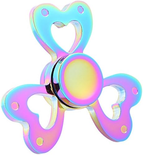 BZTT Rainbow Butterfly Bearing Hand Spinner Fidget High Speed Focus Toy for Adults and Children Multicolor