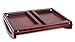 BirdRock Home Wooden Lap Desk Bed Tray | Breakfast Bed Tray with Wide Grip Handles | Folding Legs | Food Drink Snack Serving Bed Tray Table | Antique Walnut (Dark Brown) Finish