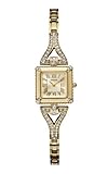 GUESS Women’s U0137L2 Petite Retro Glamour Gold-Tone Watch, Watch Central