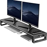 Dual Monitor Stand Computer Riser with USB 3.0 Hub