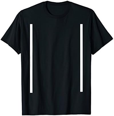 Slimming White Lines T-Shirt Mens &amp; Womens Sizes