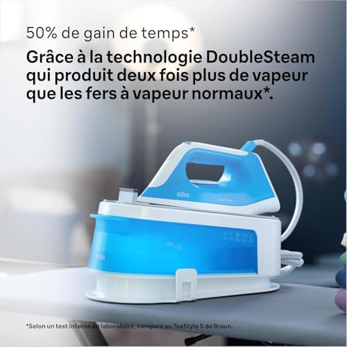CareStyle 1 - Centrale Vapeur Compacte avec Double Steam, Semelle Super Ceramic FreeGlide 3D, Réservoir 1,5L, Repassage Rapide et Sûr, Bleu (IS1012BL)