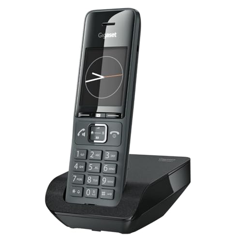 Gigaset COMFORT 520 - DECT Telefono - Dal Design Elegante - Qualità audio brillante - Vivavoce - Ampia Rubrica, Nero Titanio [Versione Italiana]